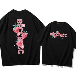 水果圖案青檸檬短袖t恤男女純棉上衣親子裝兒童裝短袖休閑半袖夏#男裝 歷史價格詳細信息