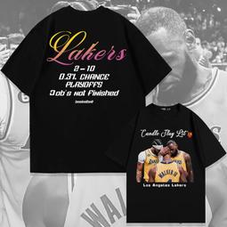 湖人隊詹姆斯純棉短袖t恤男女休閑寬松半袖時尚百搭夏季潮流oh#男裝 歷史價格詳細信息