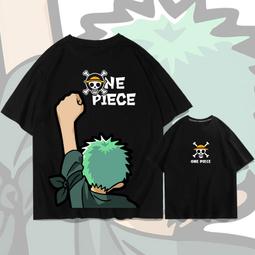 海賊王索隆純棉短袖T恤男女通用青少年男裝休閑航海王卡通動漫oh#男裝 歷史價格詳細信息