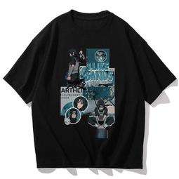 火影忍者t恤漩渦鳴人100%純棉短袖男女動漫休閑寬松潮牌夏季衣服#男裝 歷史價格詳細信息