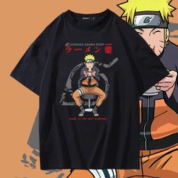 火影忍者t恤漩渦鳴人100%純棉短袖男女動漫休閑寬松潮牌夏季衣服#男裝 歷史價格詳細信息