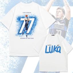 獨行俠東契奇77號純棉短袖t恤男女通用休閑寬松半袖衣服夏籃球ji#男裝 歷史價格詳細信息