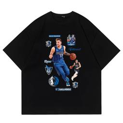 獨行俠隊77東契奇純棉短袖t恤男女通用休閑寬松上衣半袖夏季oh#男裝 歷史價格詳細信息