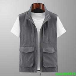 男士 多口袋工裝 攝影 釣魚背心 戶外坎肩外套 新款馬甲 春秋休閑 薄款 寬松 歷史價格詳細信息