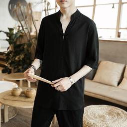 中式男裝中國風假兩件復古唐裝長衫漢服男古風男裝披風演出服中式長袍馬褂中國風 唐裝 歷史價格詳細信息