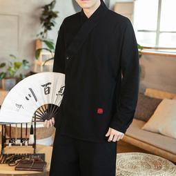 中式男裝中國風假兩件復古唐裝長衫漢服男古風男裝披風演出服中式長袍馬褂中國風 唐裝 歷史價格詳細信息