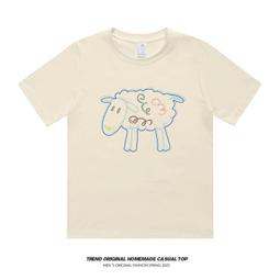 SOINKU夏季短袖綁架小老虎T恤男女同款原創潮流潮牌衣服 歷史價格詳細信息