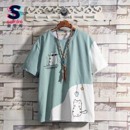 SOINKU夏季短袖寅虎T恤男女同款原創潮流潮牌bf衣服痞帥 歷史價格詳細信息