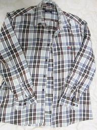 新款格子襯A男長袖港風寬松青少年時尚襯A潮  A 歷史價格詳細信息