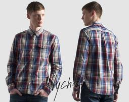 NYChic 全新正品 美國西岸紳士 RIVIERA CLUB 雙層襯衫 紅白藍格紋 格子 條紋內襯 特價 歷史價格詳細信息