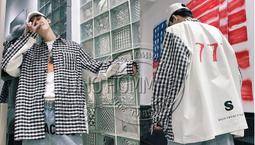 《TINO HOMME》2019春夏新款日韓版非主流OVERSIZE荷葉邊正反兩穿寬鬆長袖襯衫 歷史價格詳細信息