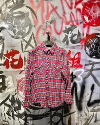 花組．HANAGUMI 藍紅格紋襯衫 繽紛  秋冬 古著 文青 潮流 街頭 台中實體店面 現貨 逢甲 歷史價格詳細信息