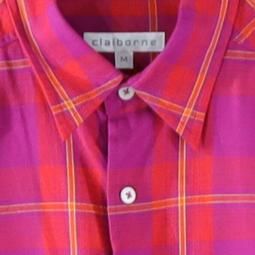 Claiborne Tie Silk Brown Blue White Squares Geometric Design L 58&rdquo; W 3 3/4&rdquo; 歷史價格詳細信息