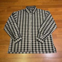 日系長袖格子襯衫男  黑白 格紋襯衫 男 長袖  寬鬆 長袖襯衫 襯衣春秋 歷史價格詳細信息