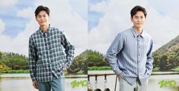 ZMO 男格紋保暖長袖襯衫HG373-黑紫/黑灰二色 歷史價格詳細信息