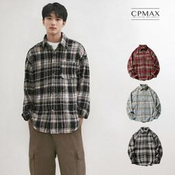 CPMAX　復古撞色格子襯　 格紋襯　 胸前口袋設計 情侶襯　 冬季男襯　 襯　 情侶裝 長袖 襯　外　　NB139 歷史價格詳細信息