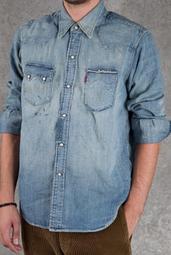牛仔襯衫 S-4XL 大尺碼襯衫 長袖襯衫 丹寧牛仔襯衫 水洗牛仔衫 工裝襯衫 牛仔薄外套 貨到付款 歷史價格詳細信息