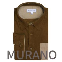 【MURANO】暖流千鳥格紋燈芯絨男款長袖襯衫-灰色 歷史價格詳細信息