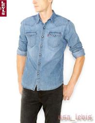 【新款S-XXL優惠】美國 日本Levi s BARSTOW WESTERN SHIRT 淺藍石洗珍珠釦百搭牛仔長袖襯衫 價格比較,價格查詢,歷史價格詳細信息