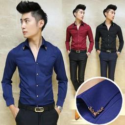 &Omega;衣枝獨袖&Omega;【111】新款休閒長袖翻領單排扣長袖襯衫 歷史價格詳細信息