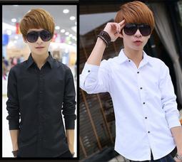 &Omega;衣枝獨袖&Omega; 男士韓版修身帥氣潮流免燙長袖襯衫 歷史價格詳細信息