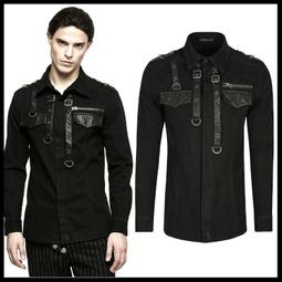 ＊MINI PUNK LOLO＊黑暗龐克視覺-黑闇之境.惡魔禁獵區狩魔人異質拼接個性龐克襯衫(SHT049)PUNK 歷史價格詳細信息