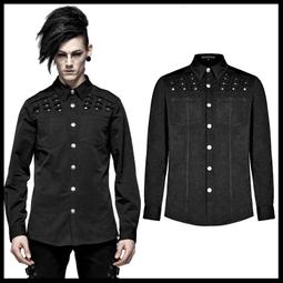 ＊MINI PUNK LOLO＊黑暗龐克視覺-暗黑戰略部隊機密任務雙口袋個性造型襯衫(WY-1012)PUNK 歷史價格詳細信息