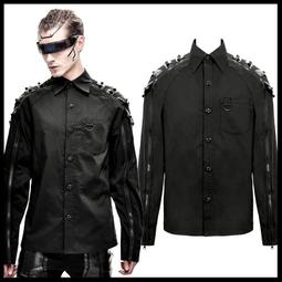 ＊MINI PUNK LOLO＊黑暗龐克視覺-黑闇之境.惡魔禁獵區狩魔人異質拼接個性龐克襯衫(SHT049)PUNK 歷史價格詳細信息