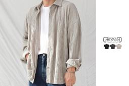 [青山AOYAMA] 韓國 不對稱拼接 雅痞寬鬆落肩長袖襯衫【S88229】寬鬆長袖 韓國 青山 拼接襯衫 條紋 歷史價格詳細信息