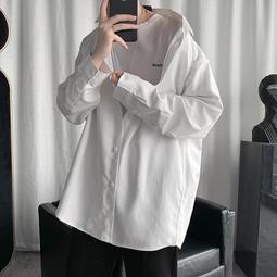 新款襯衫男士春季寬松休閑港風大碼情侶裝襯衫外套潮C740  A 歷史價格詳細信息