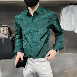 春秋新款 滿版花襯衫 寬鬆襯衫 復古襯衫 日系長袖襯衫 潮流襯衫 男士襯衫日系襯衫 休閒百搭 薄款襯衫（JH2236） 歷史價格詳細信息