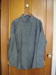 Massimo Dutti 深灰色牛仔布長袖襯杉 XL 歷史價格詳細信息