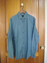 Massimo Dutti 深灰色牛仔布長袖襯杉 XL 歷史價格詳細信息