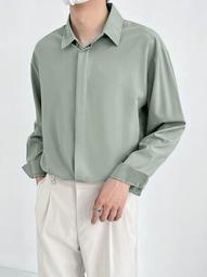 冰絲垂墜感T恤男短袖翻領中年男士polo衫絲光短袖上衣夏季體恤潮流 歷史價格詳細信息