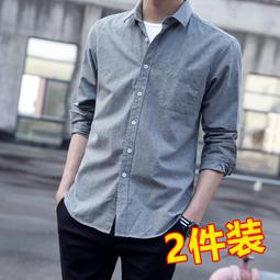 外套男秋季條紋襯衫男士長袖寬松痞帥氣個性港風潮流韓版ins上衣 歷史價格詳細信息