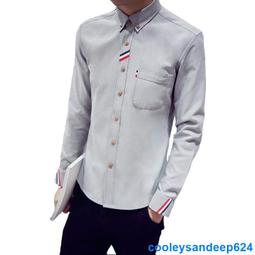 【爆款】四色入 青少年學院風百搭牛津紡織帶長袖襯衫 韓版大尺碼翻領長袖襯衣 秋季時尚修身薄外套 正韓上衣 男生衣著 價格比較,價格查詢,歷史價格詳細信息