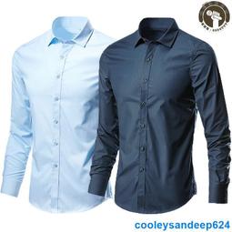 【7色】2023男生依fu 男士襯杉 男長袖免燙商務正裝修身韓版職業上班男士白色休閒西裝襯依 歷史價格詳細信息