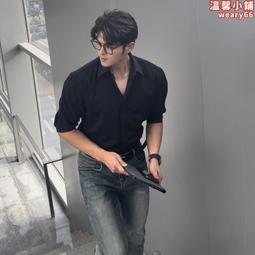 長袖襯衫春季男士長袖襯衣新款潮流日系港風寬鬆休閒工裝外套 歷史價格詳細信息