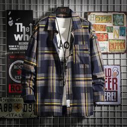 秋季新款男生格子襯衫 日系長袖格子襯衫 男生襯衫 男生薄外套 百搭外套 百搭襯衣 男生上衣 【MB07】 歷史價格詳細信息