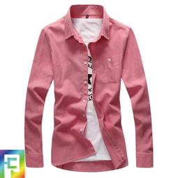 男長袖襯衫 春季新款 牛津紡長袖襯衫 男士純棉休閒襯衫 外套 男英倫 條紋灰白色襯衫潮-潮男服飾 歷史價格詳細信息