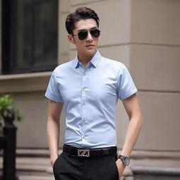 素色短袖襯衫男士簡約上衣男潮流垂墜感休閒襯衫 【M2】韓系素色POLO衫翻領短袖T恤男士潮流街頭寬鬆肩T恤-22號穿搭 歷史價格詳細信息