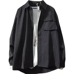 條紋襯衫男士長袖早秋季韓版潮流高級感商務休閑修身帥氣免燙襯衣長袖襯衫牛仔 長袖t shirt 排汗 t恤 男生衣著 素色 歷史價格詳細信息