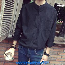 男生亞麻襯衫 S-2XL 春秋季立領襯衫韓版青年男長袖襯衫寬松大碼棉麻襯衣 潮流襯衫 休閒百搭襯衫 長袖襯衫 素色襯衫 歷史價格詳細信息
