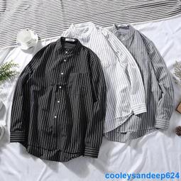3色多碼????黑白灰 薄款正韓立領棉麻 天然棉質襯衫 條紋薄外套 男生立領襯衣 豎紋大學生襯衫上衣男 基礎款男裝 價格比較,價格查詢,歷史價格詳細信息