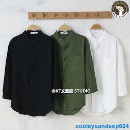 時尚 素面經典款 七分袖男襯衫 棉麻超透氣 潮流學院風 休閒襯衫港風 原宿風 日系復古七分袖襯衫 亨利領襯衣 現貨 歷史價格詳細信息