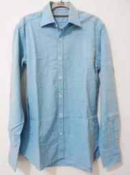 【義大利製】古著B????PIOMBO 長袖襯衫????M號 L號 水藍色 淺藍 上衣 男生 女生 歐美 歐洲 素面 素色 復古 歷史價格詳細信息