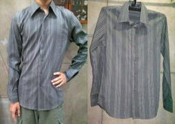 Gaudi homme 高第 二手長袖條紋素面襯衫 西裝襯衫（台灣製）中壢 內壢 平鎮 新竹 竹南 頭份 台北 可面交 歷史價格詳細信息