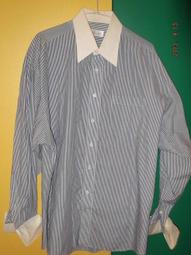 袖扣襯衫       /    春.夏.秋.冬 季    水藍色直條紋 歷史價格詳細信息