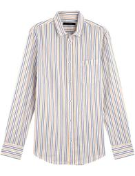 MONOPRIX 專櫃正品 法國品牌 深藍色 鏤空花朵蕾絲刺繡有機棉短袖襯衫 歷史價格詳細信息