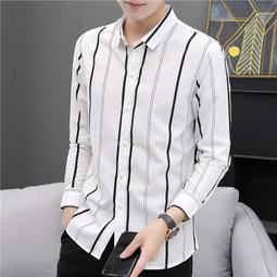 &Omega;衣枝獨袖&Omega;韓版經典暗紋菱格男士休閒修身長袖襯衫 歷史價格詳細信息